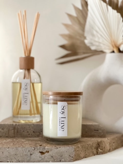 Reed Diffuser & Signature Clear Candle Set